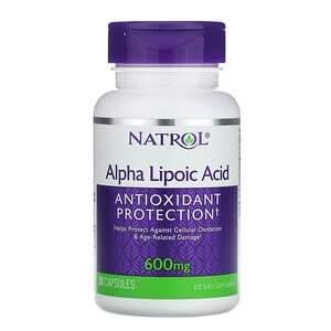 Natrol, Alpha Lipoic Acid, 600 mg, 30 Capsules - HealthCentralUSA