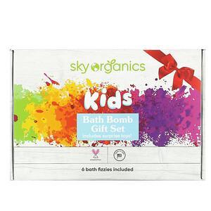 Sky Organics, Kids Bath Bomb Gift Set, 6 Bath Fizzies - HealthCentralUSA