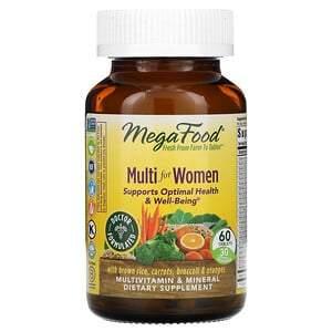 MegaFood, Multi for Women, 60 Tablets - HealthCentralUSA