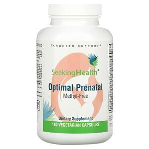 Seeking Health, Optimal Prenatal, Methyl-Free, 180 Vegetarian Capsules - HealthCentralUSA