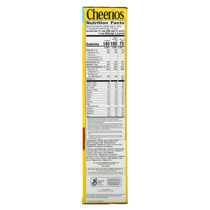 General Mills, Cheerios, Large Size, 12 oz (340 g) - HealthCentralUSA