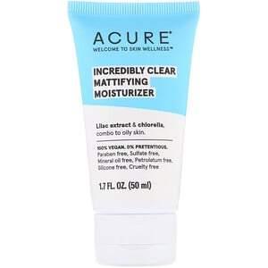 Acure, Incredibly Clear, Mattifying Moisturizer, 1.7 fl oz (50 ml) - HealthCentralUSA