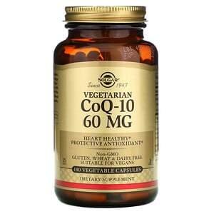 Solgar, Vegetarian CoQ-10, 60 mg, 180 Vegetable Capsules - HealthCentralUSA