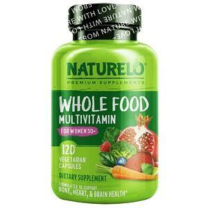 NATURELO, Whole Food Multivitamin for Women 50+, 120 Vegetarian Capsules - HealthCentralUSA