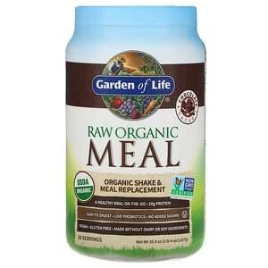 Garden of Life, RAW Organic Meal, Shake & Meal Replacement, Chocolate Cacao, 2 lb 4 oz (1,017 g) - HealthCentralUSA