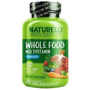 NATURELO, Whole Food Multivitamin for Men 50+, 120 Vegetarian Capsules - HealthCentralUSA