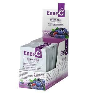 Ener-C, Vitamin C, Multivitamin Drink Mix, Sugar Free, Mixed Berry, 1,000 mg, 30 Packets, 0.2 oz (5.46 g) Each - HealthCentralUSA