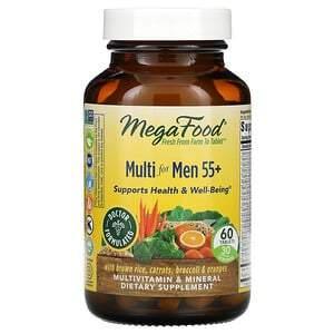 MegaFood, Multi for Men 55+, 60 Tablets - HealthCentralUSA