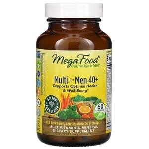 MegaFood, Multi for Men 40+, 60 Tablets - HealthCentralUSA