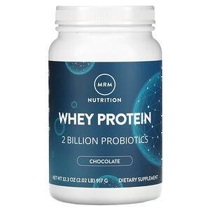 MRM, Whey Protein, Chocolate, 2 Billion Probiotics, 2.02 lbs (917 g) - HealthCentralUSA
