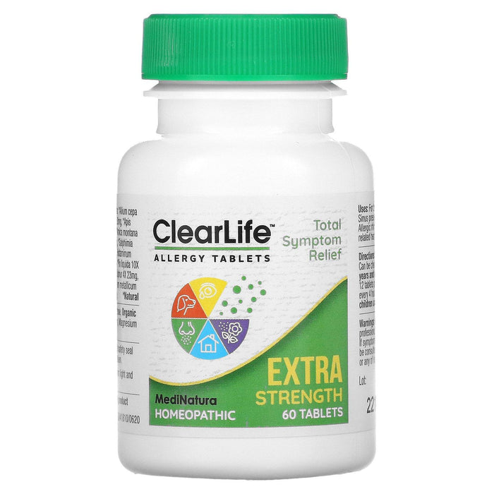 MediNatura, ClearLife Allergy Tablets, Extra Strength, 60 Tablets - HealthCentralUSA