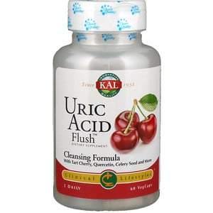 KAL, Uric Acid Flush, 60 VegCaps - HealthCentralUSA