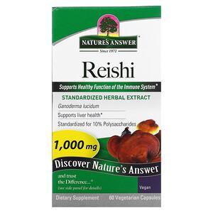 Nature's Answer, Reishi, 500 mg, 60 Vegetarian Capsules - HealthCentralUSA