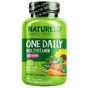 NATURELO, One Daily Multivitamin for Women, 120 Vegetable Capsules - HealthCentralUSA
