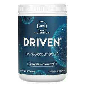 MRM, DRIVEN, Pre-Workout Boost, Strawberry Kiwi, 12.3 oz (350 g) - HealthCentralUSA