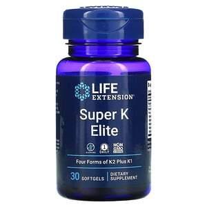 Life Extension, Super K Elite, 30 Softgels - HealthCentralUSA
