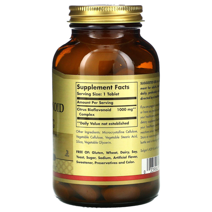 Solgar, Citrus Bioflavonoid Complex, 1,000 mg, 100 Tablets - HealthCentralUSA