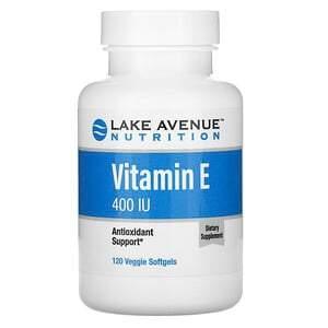 Lake Avenue Nutrition, Vitamin E, 400 IU, 120 Veggie Softgels - HealthCentralUSA