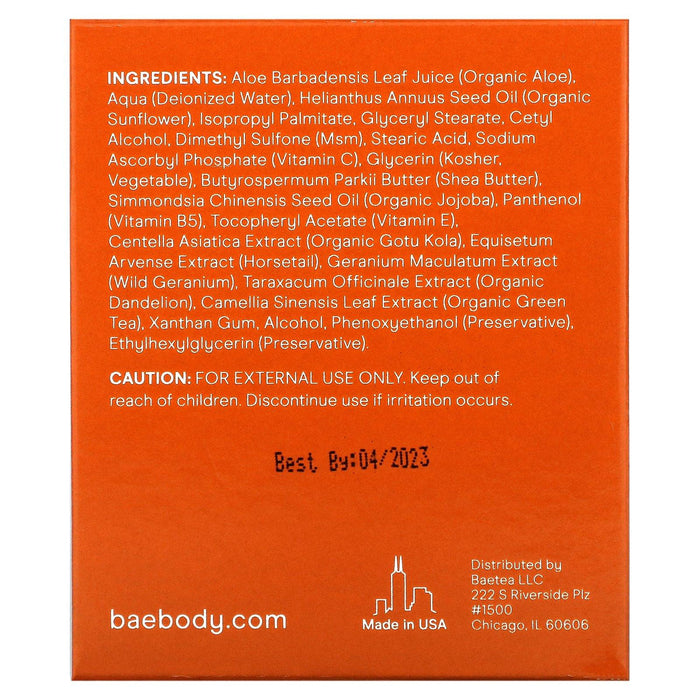 Baebody, Vitamin C Moisturizer, 1.7 fl oz (50 ml) - HealthCentralUSA