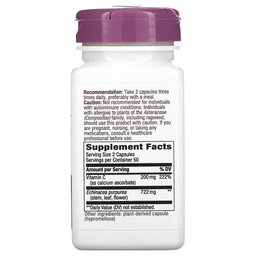 Nature's Way, Echinacea & Vitamin C, 922 mg, 100 Vegan Capsules - HealthCentralUSA