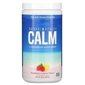 Natural Vitality, CALM, The Anti-Stress Drink Mix, Raspberry-Lemon Flavor, 16 oz (453 g) - HealthCentralUSA