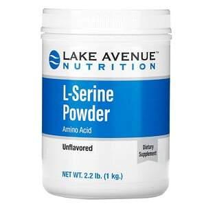 Lake Avenue Nutrition, L-Serine, Unflavored Powder, 2.2 lb (1 kg) - HealthCentralUSA