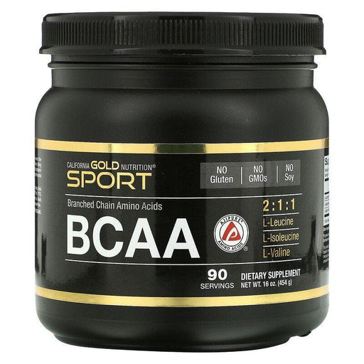 California Gold Nutrition, BCAA Powder, AjiPure®, Branched Chain Amino Acids, 16 oz (454 g) - HealthCentralUSA