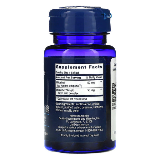 Life Extension, Super Ubiquinol CoQ10 with Enhanced Mitochondrial Support, 50 mg, 100 Softgels - HealthCentralUSA