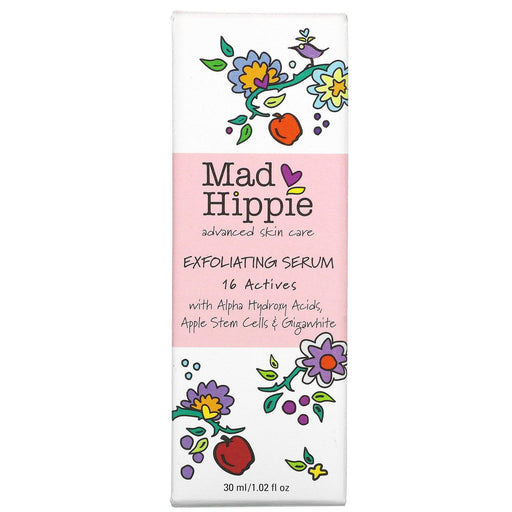 Mad Hippie Skin Care Products, Exfoliating Serum, 16 Actives, 1.02 fl oz (30 ml) - HealthCentralUSA