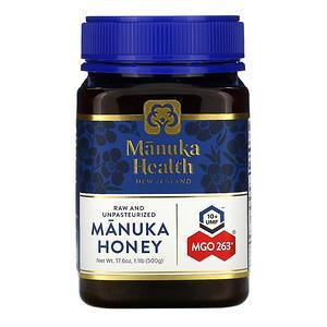 Manuka Health, Manuka Honey, MGO 263+, 1.1 lb (500 g) - HealthCentralUSA