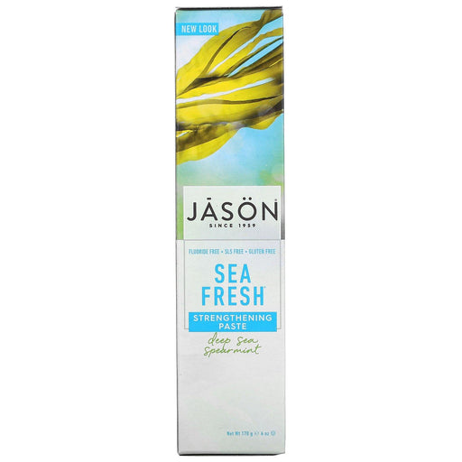 Jason Natural, Sea Fresh, Strengthening Paste, Deep Sea Spearmint, 6 oz (170 g) - HealthCentralUSA