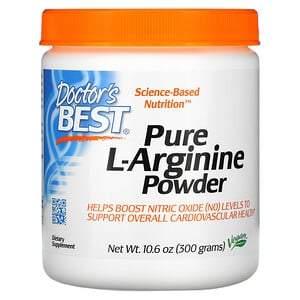 Doctor's Best, Pure L-Arginine Powder, 10.6 oz (300 g) - HealthCentralUSA