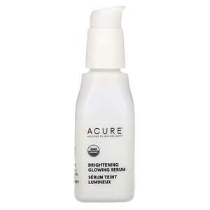 Acure, Brilliantly Brightening, Glowing Serum, 1 fl oz (30 ml) - HealthCentralUSA