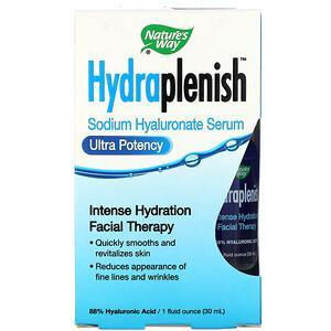Nature's Way, Hydraplenish, Sodium Hyaluronic Serum, Ultra Potency, 1 fl oz (30 ml) - HealthCentralUSA