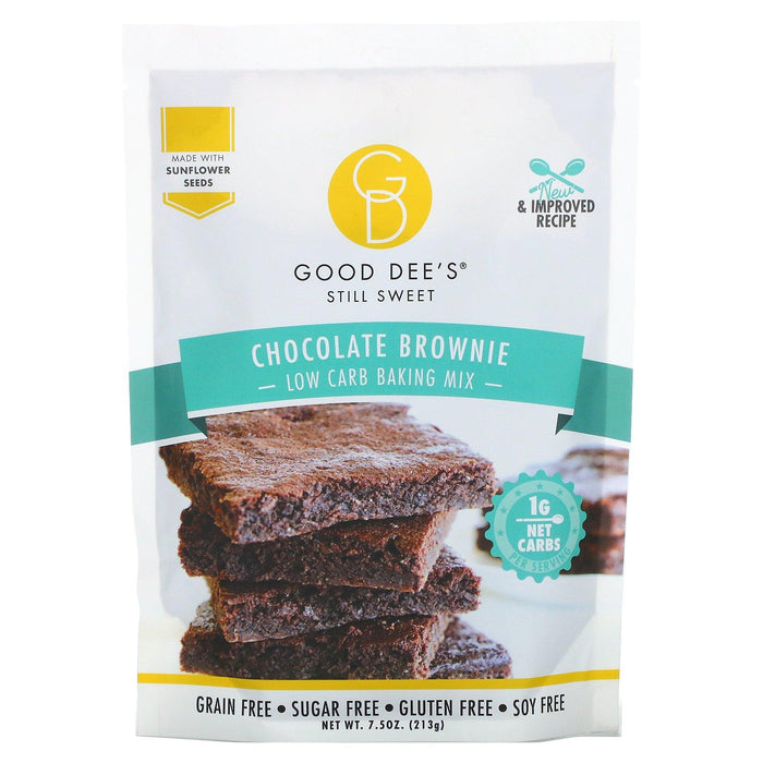 Good Dee's, Low Carb Baking Mix, Chocolate Brownie, 7.5 oz (213 g) - HealthCentralUSA