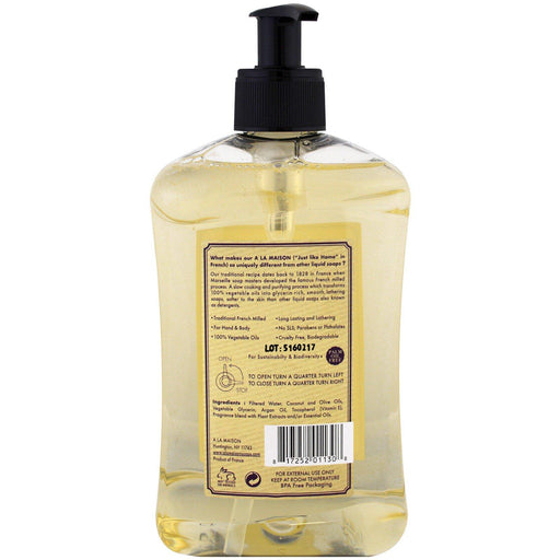 A La Maison de Provence, Hand and Body Liquid Soap, Fig and Basil, 16.9 fl oz (500 ml) - HealthCentralUSA