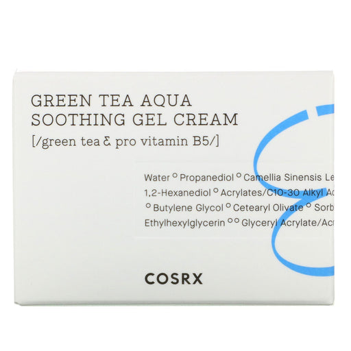 Cosrx, Hydrium, Green Tea Aqua Soothing Gel Cream, 1.69 fl oz (50 ml) - HealthCentralUSA
