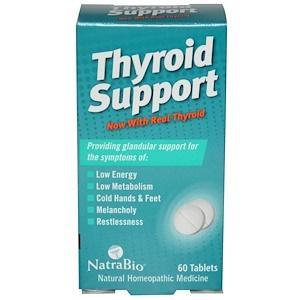 NatraBio, Thyroid Support, 60 Tablets - HealthCentralUSA