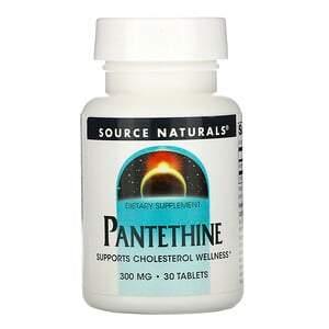 Source Naturals, Pantethine, 300 mg, 30 Tablets - HealthCentralUSA