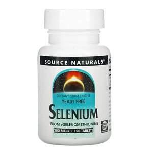 Source Naturals, Selenium From L-Selenomethionine, 200 mcg, 120 Tablets - HealthCentralUSA