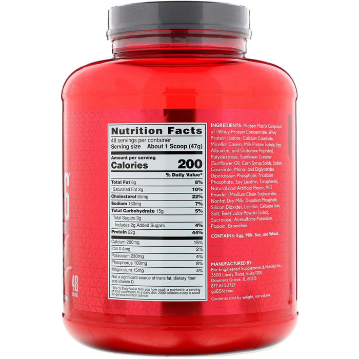 BSN, Syntha-6, Ultra Premium Protein Matrix, Strawberry Milkshake, 5.0 lbs (2.27 kg) - HealthCentralUSA