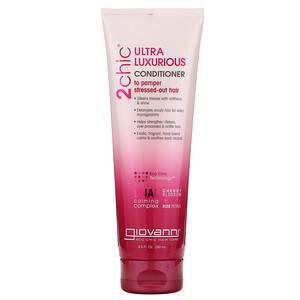 Giovanni, 2chic, Ultra-Luxurious Conditioner, To Pamper Stressed-Out Hair, Cherry Blossom + Rose Petals, 8.5 fl oz (250 ml) - HealthCentralUSA