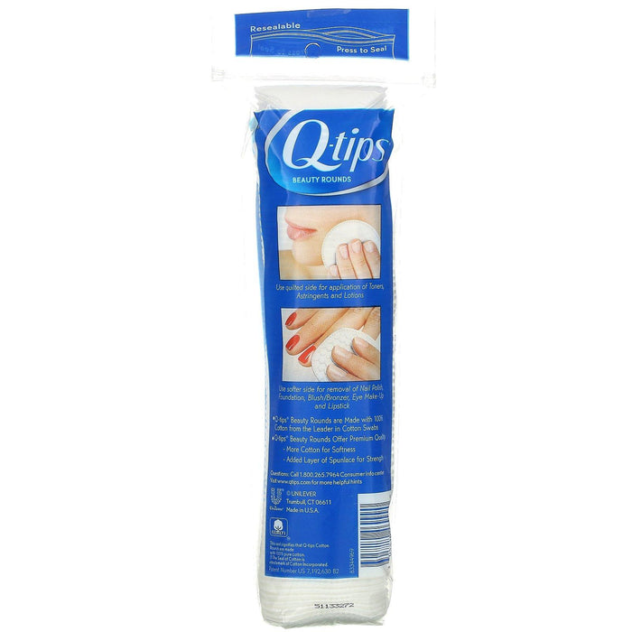 Q-tips, Beauty Rounds, 75 Cotton Rounds - HealthCentralUSA