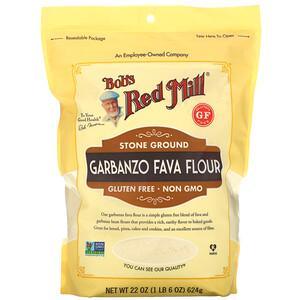 Bob's Red Mill, Garbanzo Fava Flour, Stone Ground, 22 oz (624 g) - HealthCentralUSA