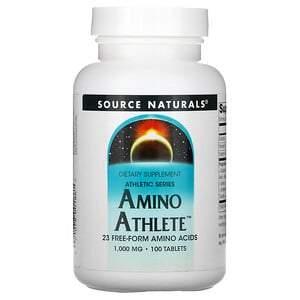 Source Naturals, Athletic Series, Amino Athlete, 1,000 mg, 100 Tablets - HealthCentralUSA