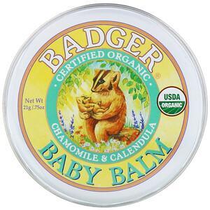 Badger Company, Baby Balm, Chamomile & Calendula, .75 oz (21 g) - HealthCentralUSA