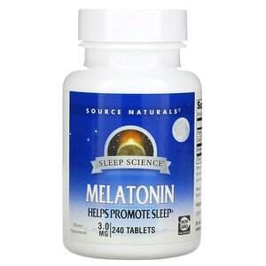 Source Naturals, Melatonin, 3.0 mg, 240 Tablets - HealthCentralUSA
