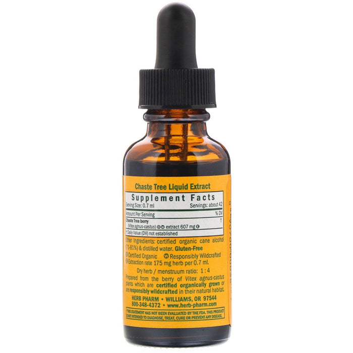Herb Pharm, Chaste Tree, 1 fl oz (30 ml) - HealthCentralUSA