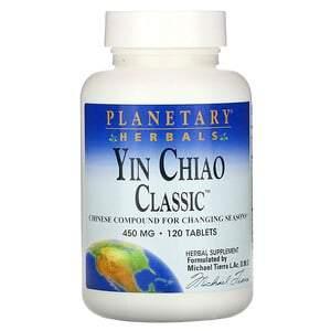 Planetary Herbals, Yin Chiao Classic, 450 mg, 120 Tablets - HealthCentralUSA