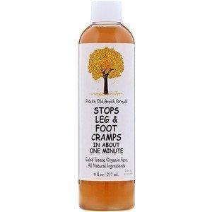 Caleb Treeze Organic Farm, Stops Leg & Foot Cramps, 8 fl oz (237 ml) - HealthCentralUSA